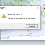 Solución al Runtime error 5 Invalid Procedure call or argument